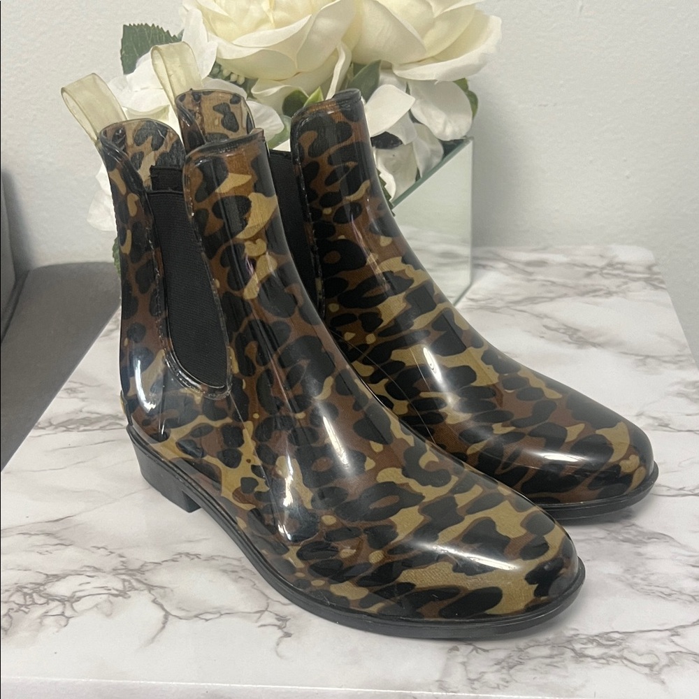 Lauren Ralph Lauren Leopard Rain Boots